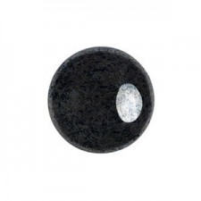 Les perles par Puca® Cabochon 14 mm - Jet hematite 23980/14400